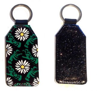 Sparkles & Patterns Key Chain - Style #3 Pushing Up Daisies