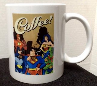 Coffee: My Superpower Comes From Caffeine Porcelain Coffee Mug