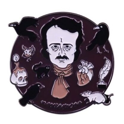 Edgar Allen Poe Enamel Pin