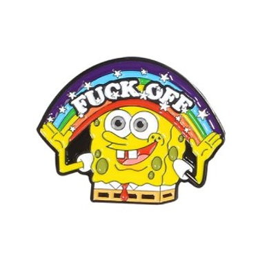 SpongeBob SquarePants F*ck Off Enamel Pin