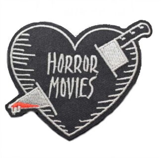 Horror Movies Stabbed Heart Iron-On Patch