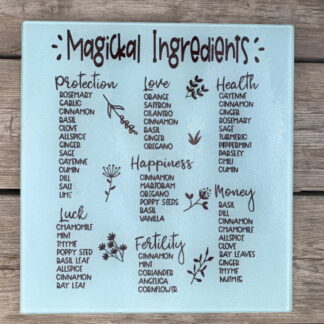 Cutting Board - Magickal Ingredients