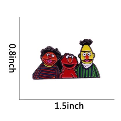 Sesame Street Ernie, Bert & Elmo Enamel Pin