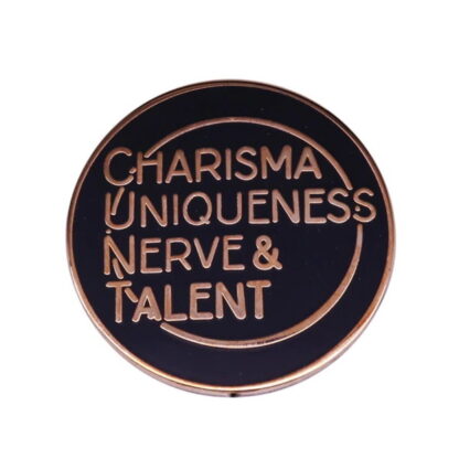 RuPaul Charisma, Uniqueness, Nerve & Talent Enamel Pin