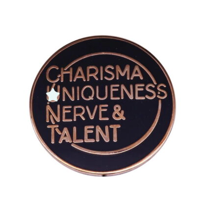 RuPaul Charisma, Uniqueness, Nerve & Talent Enamel Pin
