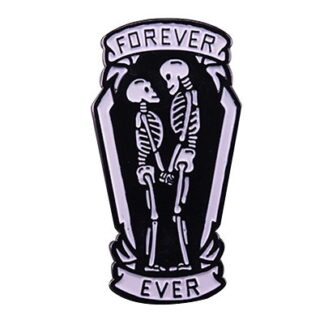 Forever Embracing Skeletons Enamel Pin