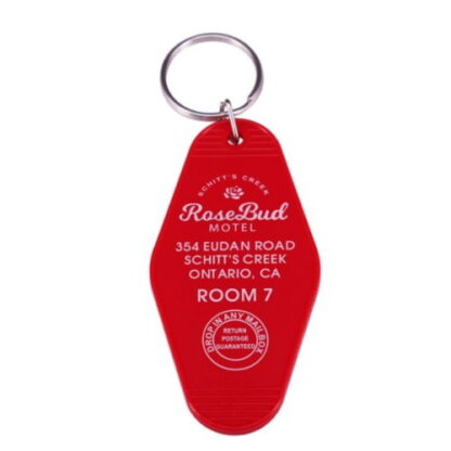 Vintage Hotel Style Key Chain - Rosebud Motel Schitt's Creek Room 7