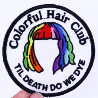 Colorful Hair Club Iron-On Patch
