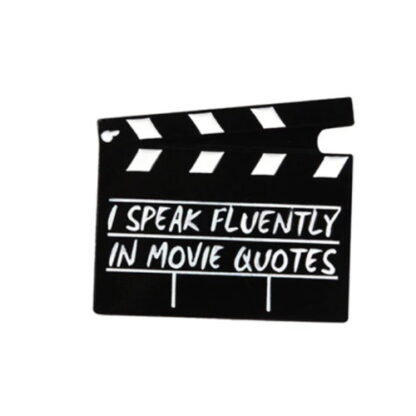 I Speak Fluently in Movie Quotes Enamel Pin