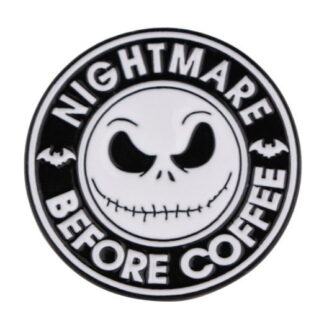 Nightmare Before Coffee Enamel Pin