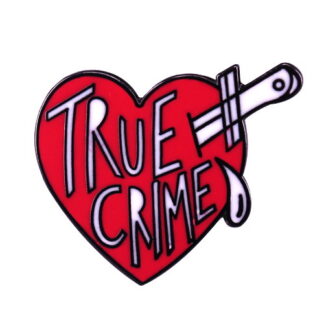 True Crime Stabbed Heart Enamel Pin