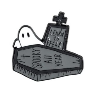 Coffin Spooky All Year Enamel Pin