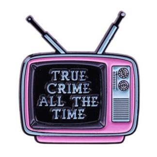True Crime All The Time TV Screen Enamel Pin