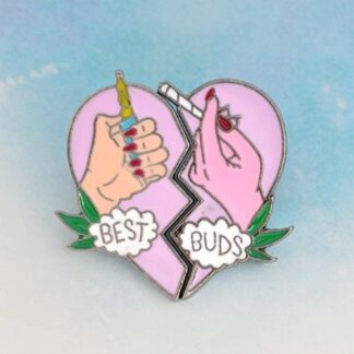 Best Buds Heart Two Piece Enamel Pin Set