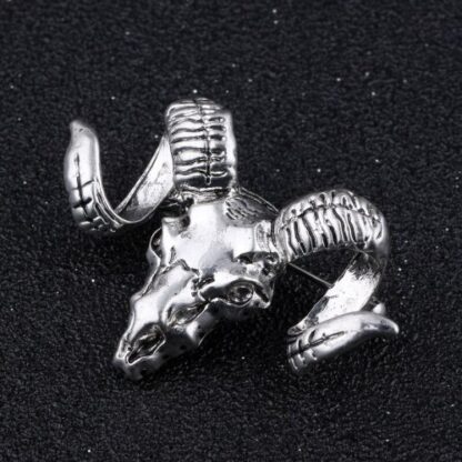 Rams Head Silver Pin