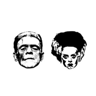 Frankenstein's Monster & The Bride Stud Earrings
