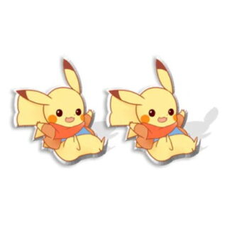 Anime - Pokemon Pikachu Stud Earrings #4