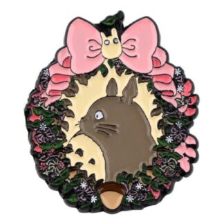 Anime - My Neighbor Totoro Pink Wreath Enamel Pin