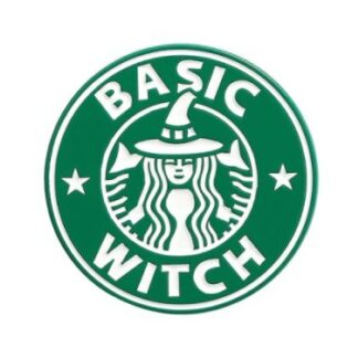 Basic Witch Coffee Enamel Pin