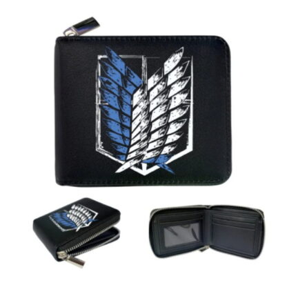 Anime - Attack on Titan Short Zippered Wallet #1
