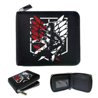Anime - Attack on Titan Short Zippered Wallet #5