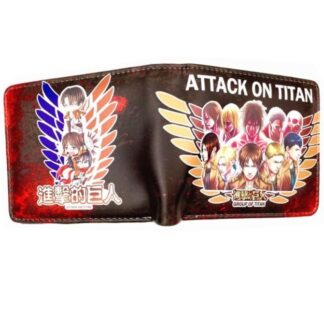 Anime - Attack on Titan Characters - Short Folded Wallet #1