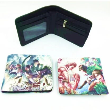 Anime - Attack on Titan Characters Short Folded Wallet #3