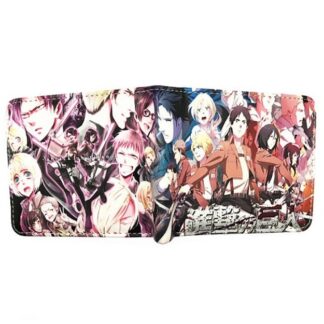 Anime - Attack on Titan Characters Short Folded Wallet #2