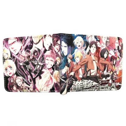 Anime - Attack on Titan Characters Short Folded Wallet #2