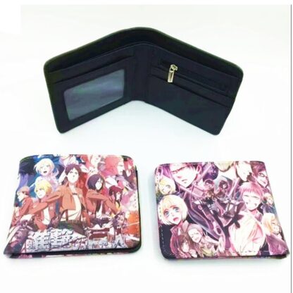 Anime - Attack on Titan Characters Short Folded Wallet #2