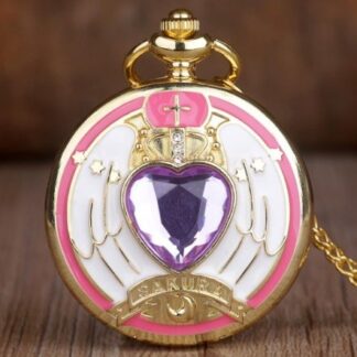 Anime - Sailor Moon Pocket Watch #3 Purple Stone