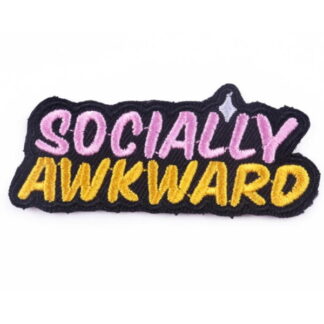 Socially Awkward Iron-On Patch