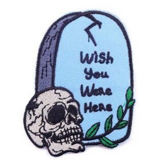 Tombstone Wish You Were Here Iron-On Patch
