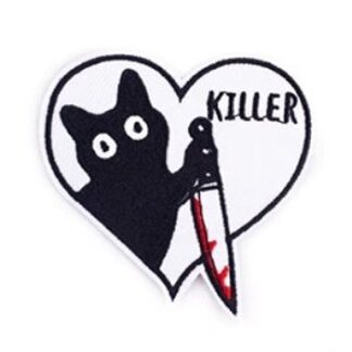 Kitty, Kitty, Killer Cat Iron-On Patch