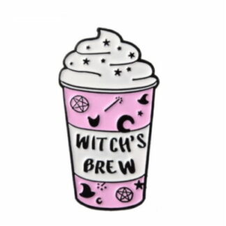 Witches Brew To Go Cup Enamel Pin