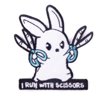I Run With Scissors Iron-On Patch