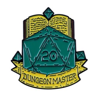 Dungeons & Dragons Dungeon Master & Dice Enamel Pin