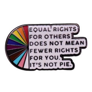 Equal Rights...It's Not Pie Pin
