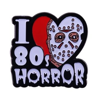 I Love 80's Horror Pin